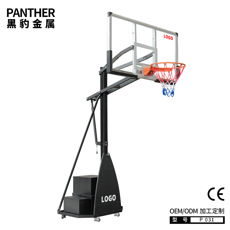 P031成人鐵箱可移動(dòng)升降式籃球架